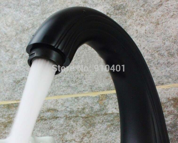 Wholesale And Retail Promotion Widespread Oil Rubbed Bronze Bathroom Faucet  Luxury Deck Mounted Sink Mixer Tap