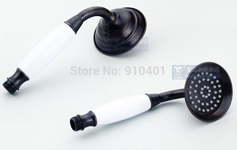 Wholesale And Retail Promotion NEW Luxury Oil Rubbed Bronze Rain Shower Faucet Set Single Handle Tub Mixer Tap