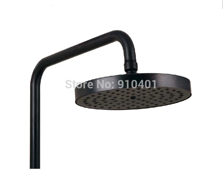Wholesale And Retail Promotion NEW Modern Exposed Wall Mounted Oil Rubbed Bronze Rain Shower Bathtub Mixer Tap