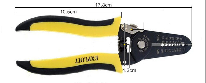 - professional 0.6-2.6mm Multi-Function wire stripper plier carbon steel  Cutting Tool cables wire cutter plier