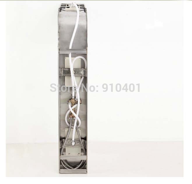 Wholesale And Retail Promotion Brushed Nickel Rain Shower Column Shower Panel Body Jets Sprayer Single Handle