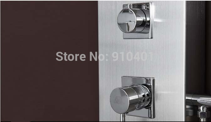 Wholesale And Retail Promotion Brushed Nickel Shower Panel Shower Faucet Massage Jets Tub Mixer Shower Column