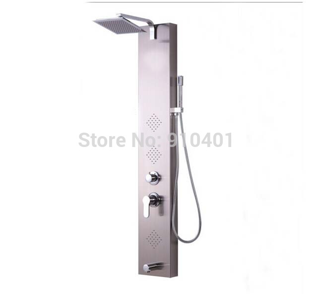 Wholesale And Retail Promotion LED 16" Rain Shower Head Shower Column Massage Jets Sprayer Tub Mixer Tap Shower