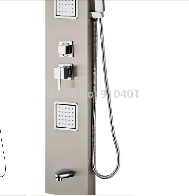Wholesale And Retail Promotion Modern Rain Shower Panel Bathtub Mixer Tap Massage Jets Hand Unit Shower Column