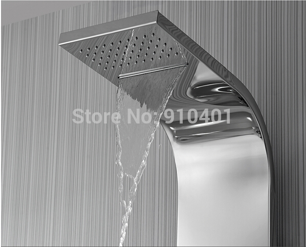 Wholesale And Retail Promotion Modern Shower Column Waterfall Rain Shower Panel Tub Mixer Hand Shower Body Jets