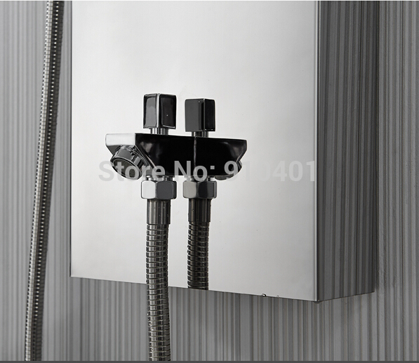 Wholesale And Retail Promotion Modern Shower Column Waterfall Rain Shower Panel Tub Mixer Hand Shower Body Jets
