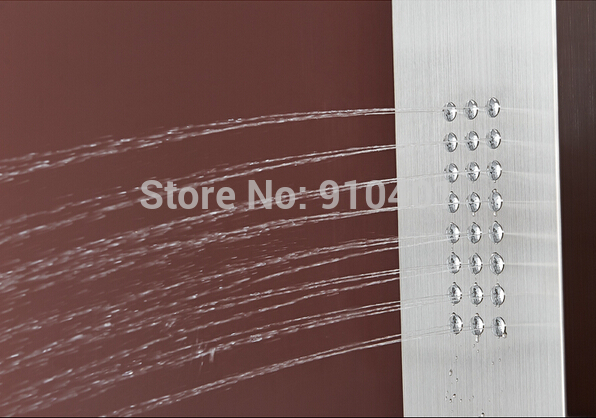 Wholesale And Retail Promotion NEW Luxury Waterfall Shower Column Massage Jets Tub Mixer Hand Unit Shower Panel