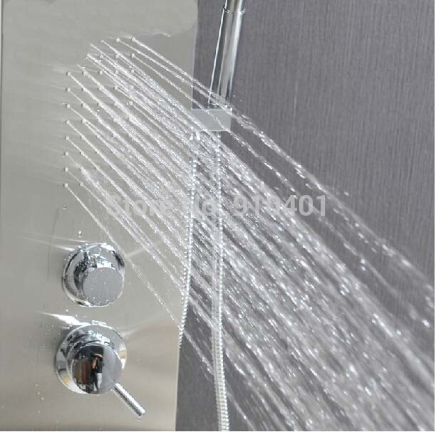 Wholesale And Retail Promotion NEW Polished Chrome Shower Panel Massage Jets Sprayer Hand Shower Shower Column