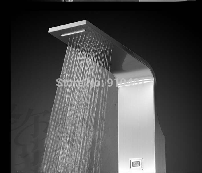 Wholesale And Retail Promotion Thermostatic Waterfall Shower Column Massage Jets Sprayer Tub Spout Hand Shower