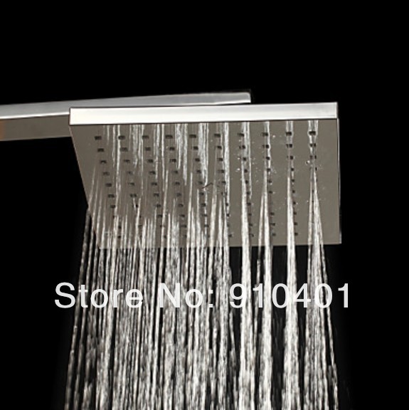 Wholesale And Retail Promotion 8"Square Rainfall Bathroom Shower Head Chrome Finish ABS Shower Head Replacement