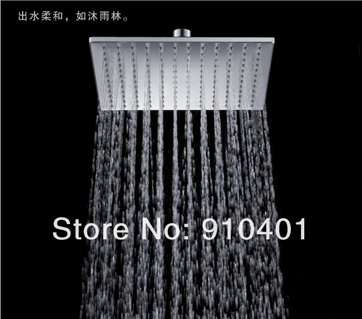 Wholesale And Retail Promotion  Chrome Brass Ultrathin 10" Bathroom Square Shower Head Bathroom Shower Sprayer