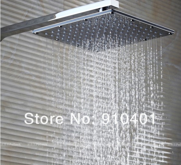 Wholesale And Retail Promotion Luxury Chrome Solid Brass Square 10" Rain Bathroom Shower Head Shower Sprayer