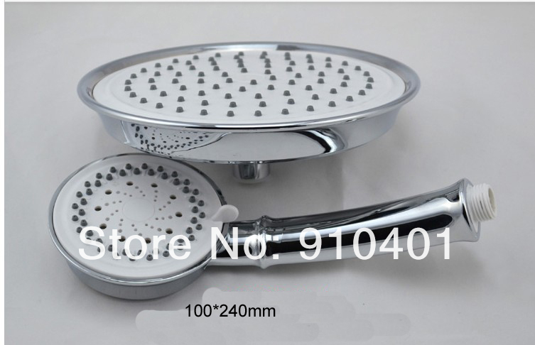 Wholesale And Retail Promotion NEW High Pressure Water Saving Bathroom Rain 8" Shower Head & Hand Held Shower