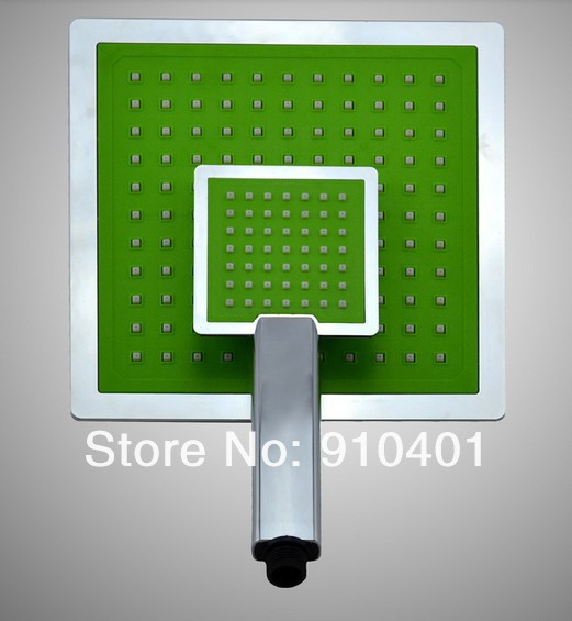 Wholesale And Retail Promotion NEW Square ABS Plastic Bathroom Rain 8" Shower Head & Hand Shower High Pressure