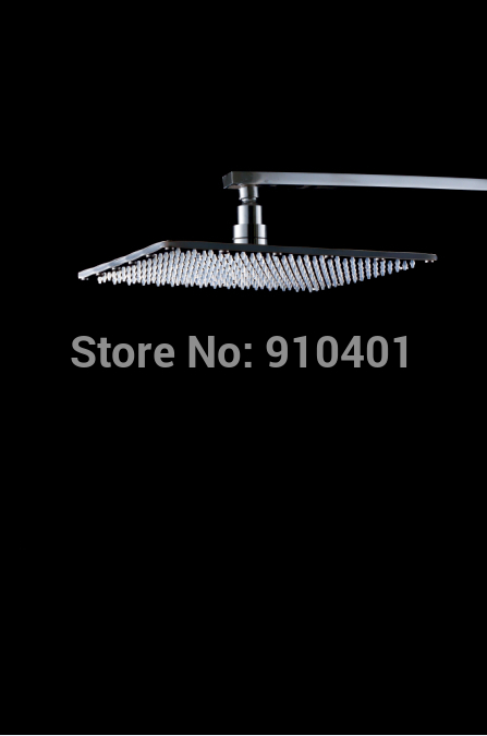 Wholesale And Retail Promotion Wall Mounted LED Color Changing 8" Rain Shower Head W/ Shower Arm Chrome Brass