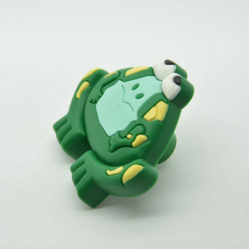 Whole sales Children harm proof  Animation  frog design soft kids furniture handles drawer pulls kids bedroom dresser knobs