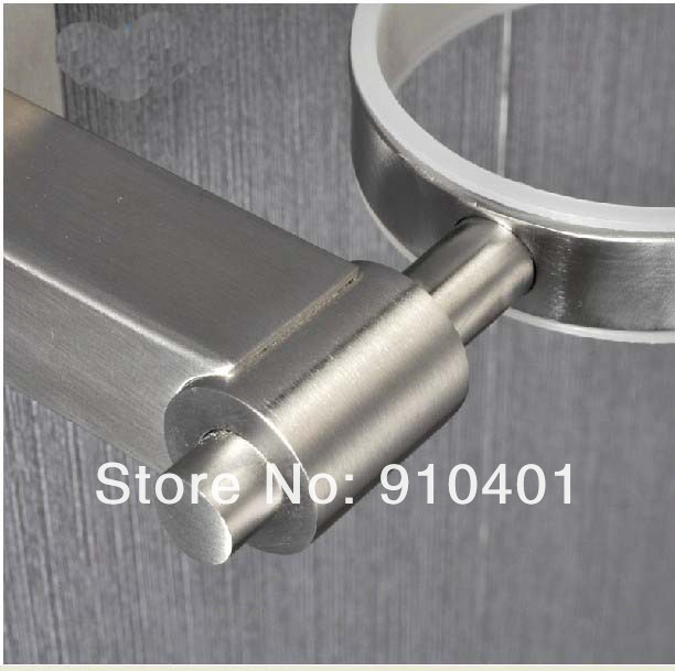 Wholesale And Retail Promotion Brushed Nickel Bathroom Solid Brass Wall Mounted Soap Dish Holder + Ceramic Dish