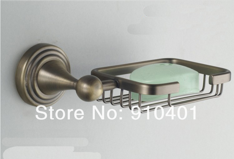 Wholesale And Retail Promotion Classic Antique brass Bathroom Wall Mounted Soap Dish Holder Soap Dishes Basket