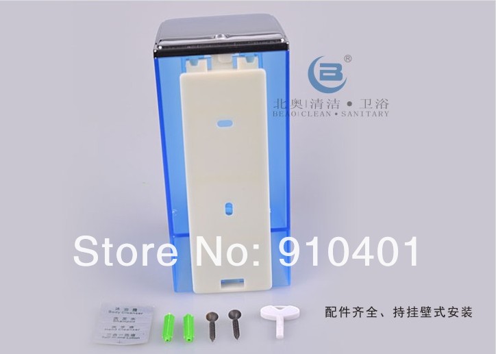 Wholesale And Retail Promotion NEW Bright Blue ABS Plastic Bathroom Hotel Liquid Soap Shampoo Dispenser 600ml