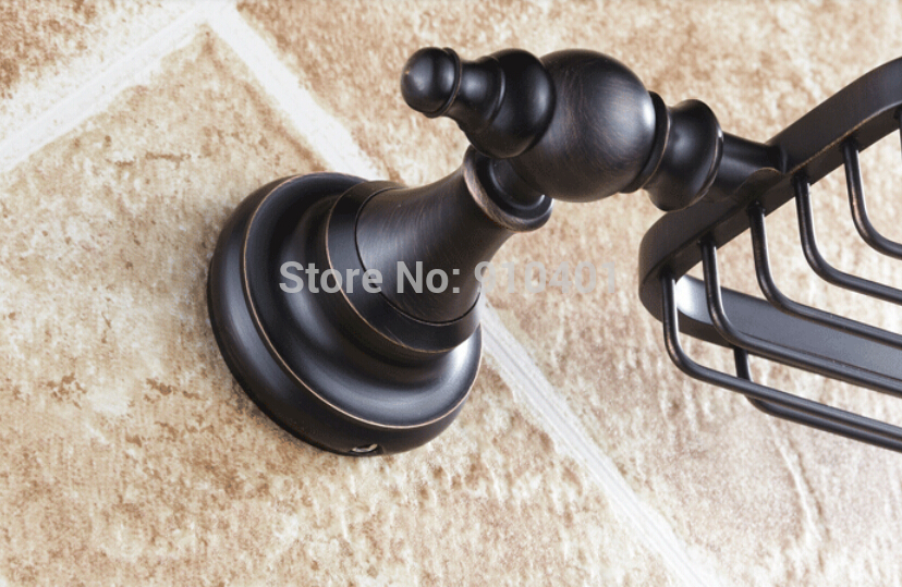 Wholesale And Retail Promotion Oil Rubbed Bronze Bathroom Soap Dish Holder Wall Mounted Square Soap Baskcet