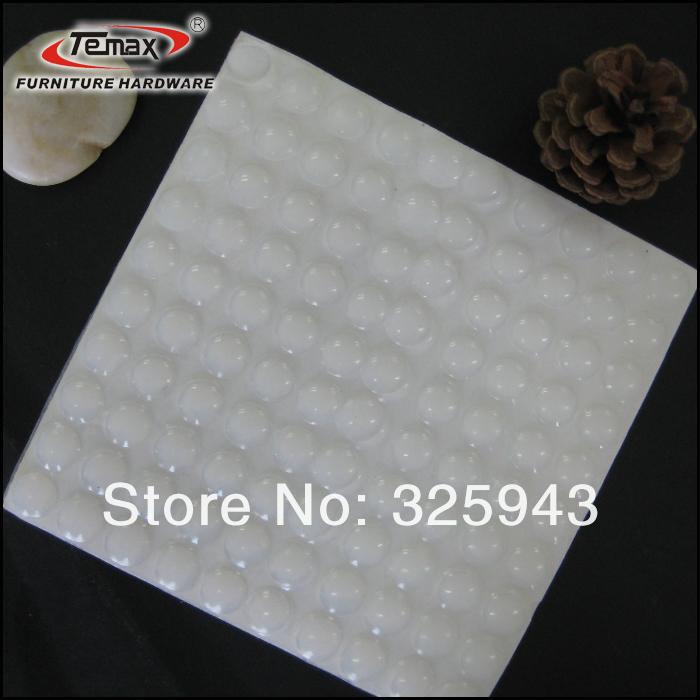 Free Shipping 100 3/8" silicon rubber Kitchen Cabinet Door Pad Bumper Stop Damper Cushion