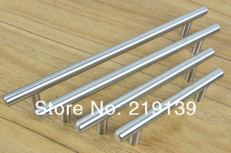 C.C256mm T Shape Solid Stainless Steel Furniture Kitchen Cabinet Door Handle Drawer Pull Bar