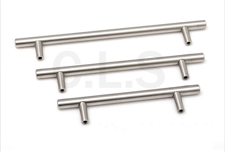 2014 New Solid Stainless Steel Drawer Pull Furniture Bar T Handle  Hardware Cabinet Knobs 115mm