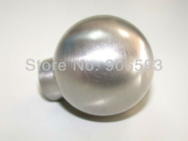 12pcs lot free shipping modern orbicular stainless steel cabinet knob\furniture knob\drawer knob