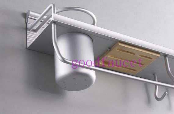 Wholesale And Retail Luxury Kitchen Accessories Wall Mounted Aluminum Multi-Function Storage Holders And Racks