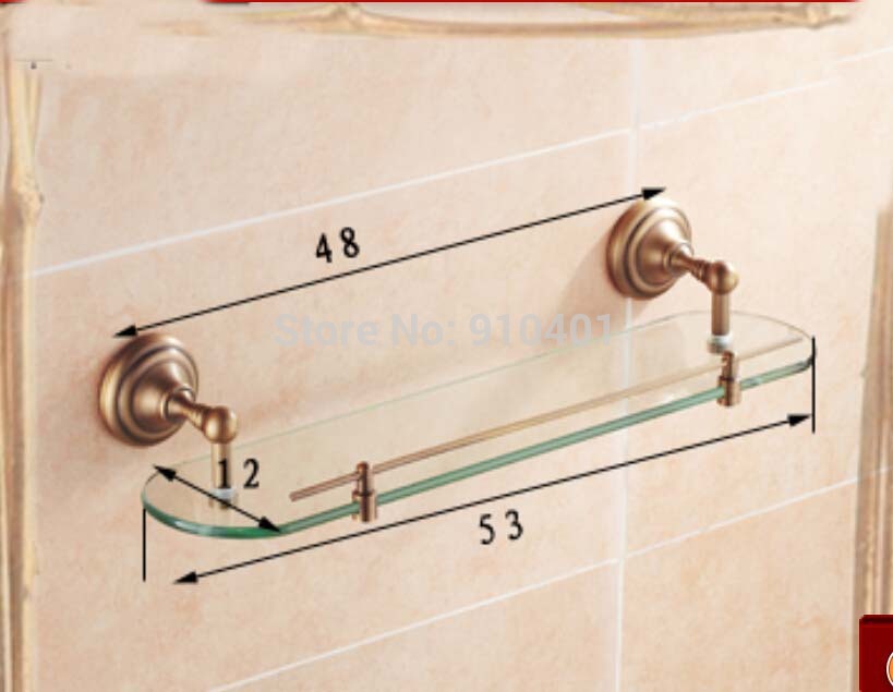 Wholesale And Retail Promotion Antique Brass Bathroom Accessories Shelf Shower Caddy Cosmetic Shelf Wall Mount