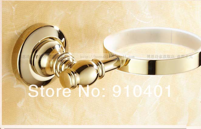 Wholesale And Retail Promotion Modern Polished Golden Solid Brass Stand/Flat Iron Holder for Hair Dryer Holder