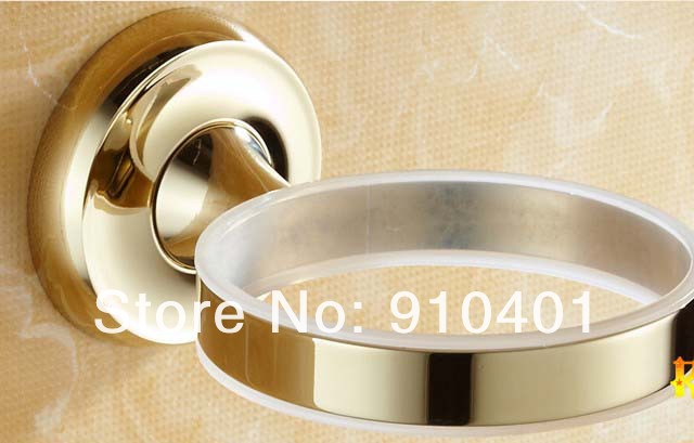Wholesale And Retail Promotion NEW Fashion Round Gold Brass Wall Mounted Stand/Flat Iron Holder for Hair Dryer