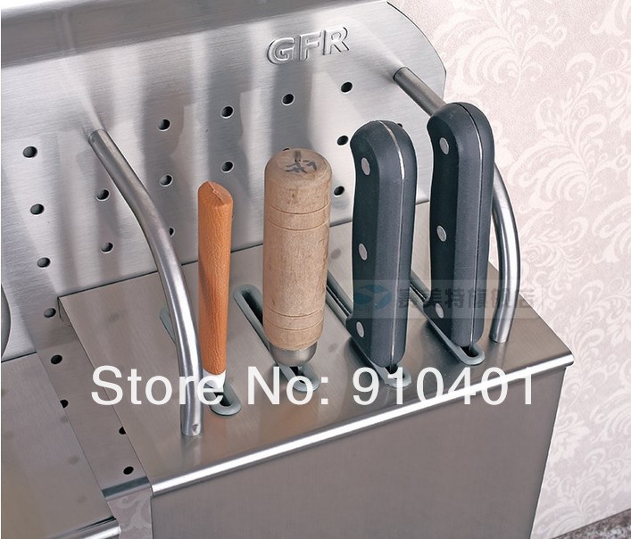 Wholesale And Retail Promotion NEW Multi-function Stainless Steel Kitchen Tool Wall Mount Kitchen Shelve /rack