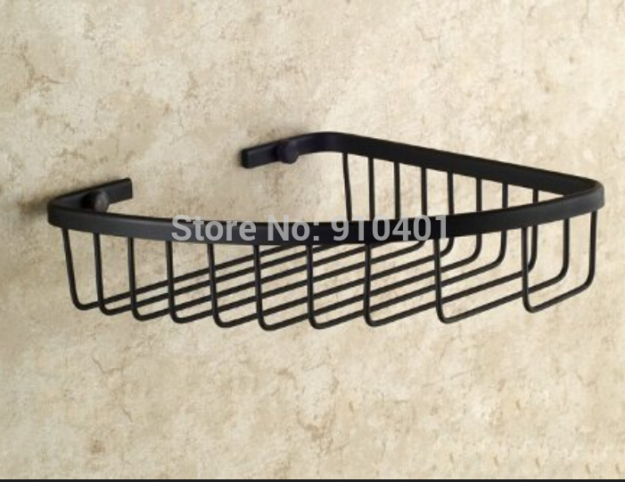 Wholesale And Retail Promotion NEW Oil Rubbed Bronze Bathroom Wall Mounted Shelf Shower Caddy Cosmetic Storage