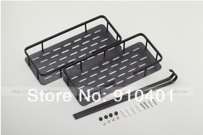 Wholesale And Retail Promotion Oil Rubbed Bronze Wall Mounted Bathroom Shower Caddy Cosmetic Shelf Basket Shelf