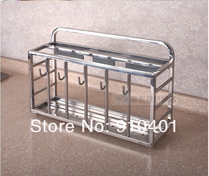 Wholesale And Retail Promotion Wall Mounted Polished kitchen Accessories Shelf Multifuction Kitchen Tool Shelf