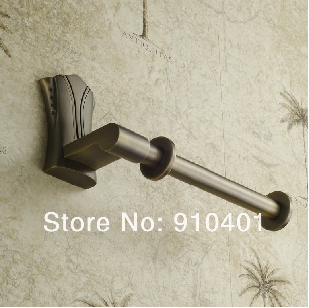  Wholesale And Retail Promotion Antique Brass Wall Mounted Flower Carved Toilet Paper Holder Tissue Bar Holder