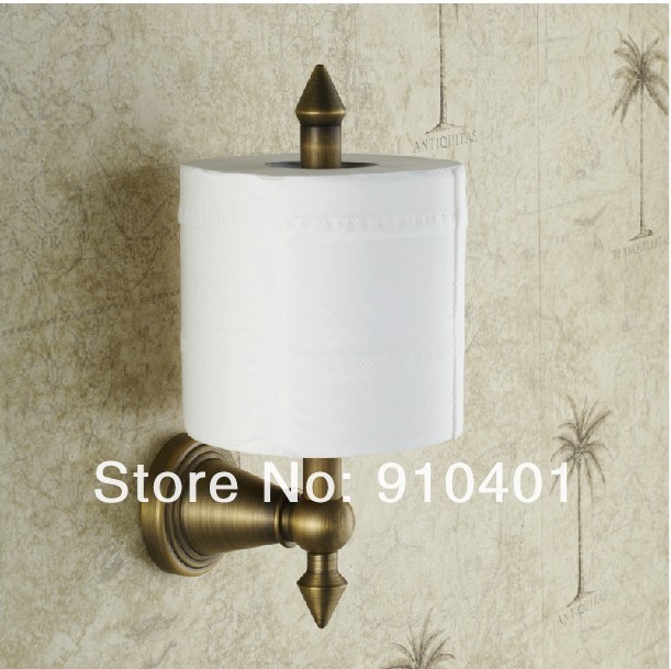  Wholesale And Retail Promotion Luxury Bathroom Wall Mount Antique Brass Toilet Paper Holder Roll Tissue Holder