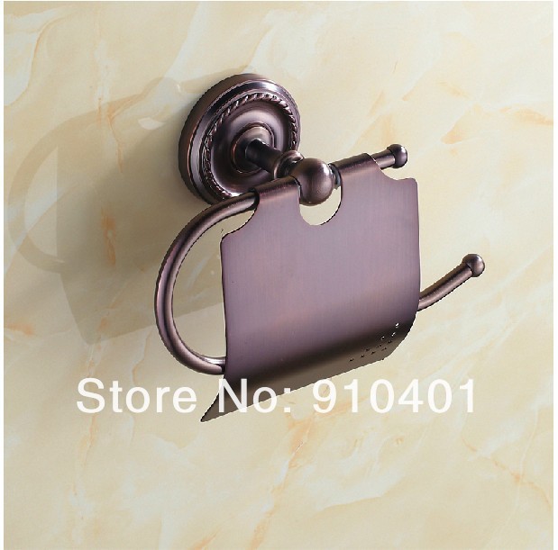  Wholesale And Retail Promotion Luxury Oil Rubbed Bronze Wall Mounted Toilet Paper Holder With Cover Tissue Bar