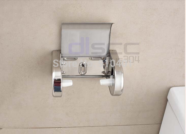 Modern Square Polished Chrome NEW Chrome Stainless Steel Bathroom Toilet Paper Holder Tissue Box