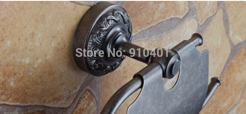 Wholesale And Retail Promotion Bathroom Antique Brass Toilet Paper Holder Tissue Bar Wall Mounted