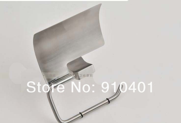 Wholesale And Retail Promotion Brushed Nickel Bathroom Stainless Steel Toilet Paper Holder Roll Tissue W/ Cover