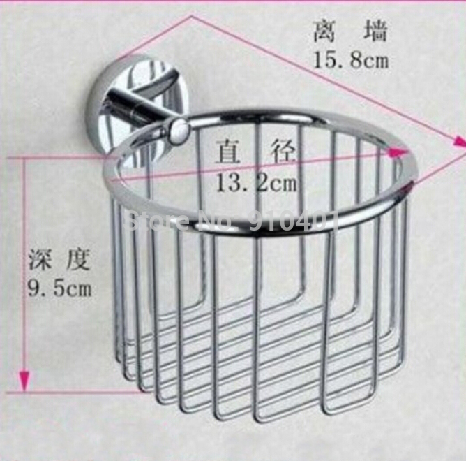 Wholesale And Retail Promotion Ceramic Style Chrome Wall Mount Toilet Paper Holder With Cover Tissue Bar Holder