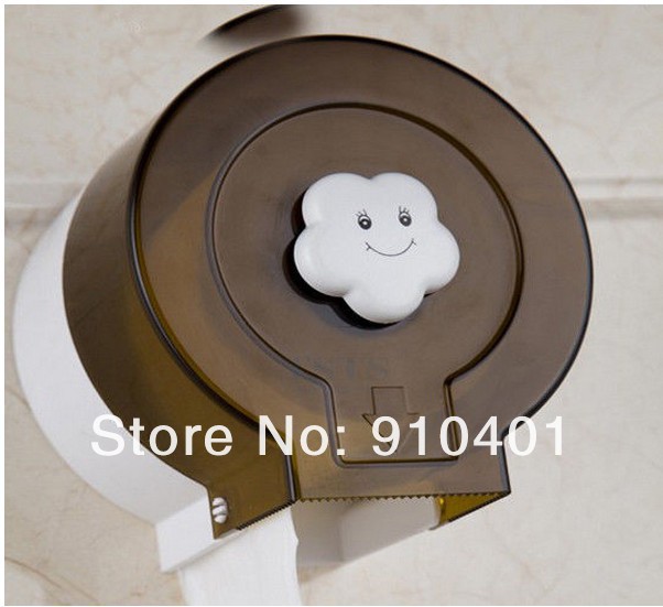 Wholesale And Retail Promotion Lovely Waterproof Toilet Roll Paper Holder Tissue Paper Box Black Yellow Color