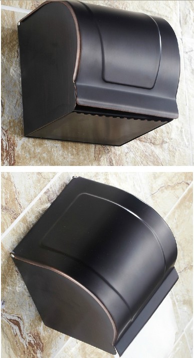 Wholesale And Retail Promotion Luxury Oil Rubbed Bronze Bathroom Toilet Paper Holder Tissue Box Wall Mounted