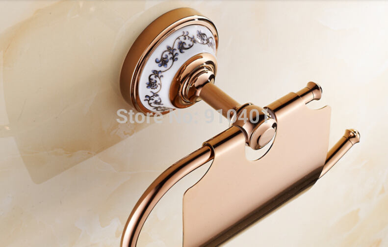 Wholesale And Retail Promotion Modern Bathroom Ceramic Base Toilet Paper Holder Wall Mount Roll Paper Holder