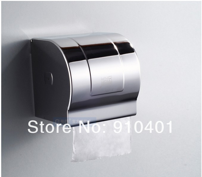 Wholesale And Retail Promotion Modern Chrome Stainless Steel Paper Holder Box Toilet Paper Holder Tissue Holder