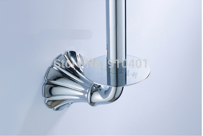Wholesale And Retail Promotion NEW Wall Mounted Chrome Brass Toilet Paper Holder Tissue Bar Holder Chrome Brass