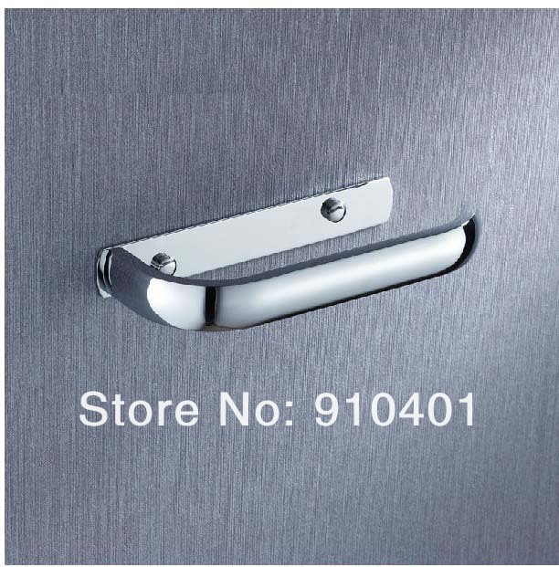 Wholesale And Retail Promotion Polished Chrome Brass Wall Mounted Toilet Paper Holder Single Bar Tissue Holder