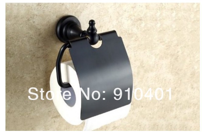 Wholesale And Retail Promotion Wall Mounted Bath Oil Rubbed Bronze Toilet Paper Holder Roll Tissue Box w/ Cover